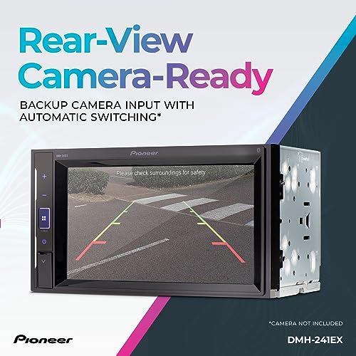 Pioneer DMH-241EX Digital Multimedia Receiver, 6.2” Resistive Touchscreen, Double-DIN, Built-In Bluetooth and Weblink Pioneer DMH-241EX Digital Multimedia Receiver, 6.2” Resistive Touchscreen, Double-DIN, Built-In Bluetooth and Weblink